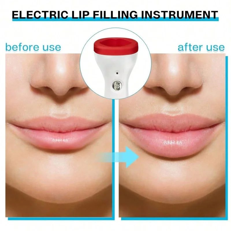 Silicone Electric Lip Plumper Device Automatic Suction Lip Enhancer for Fuller Lips Portable Beauty Tool Lip Augmenter
