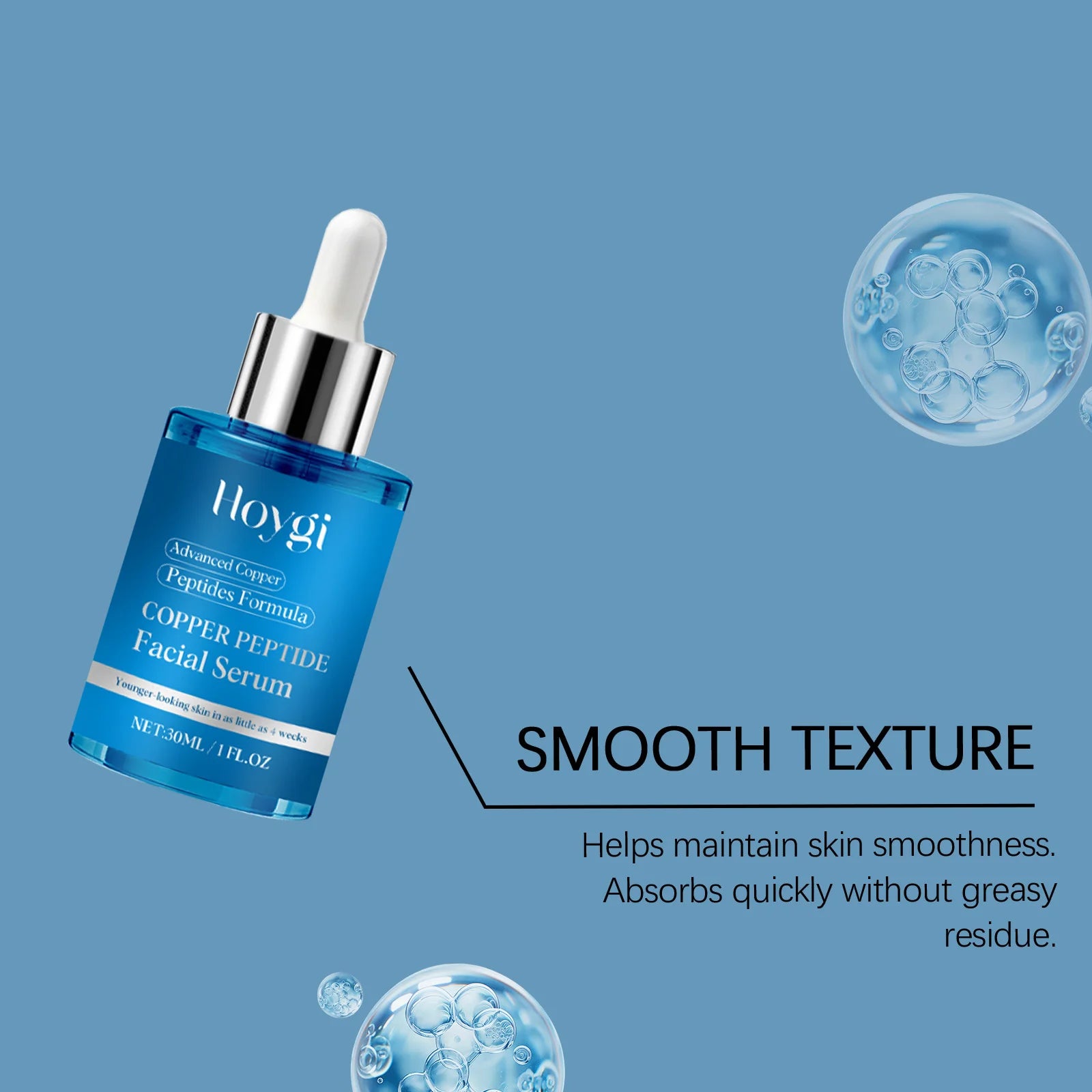 Copper Peptide Facial Serum Hydrating Repairing Moisturizing Fading Fine Lines Repair Essence Firming Dry Korean Skin Care