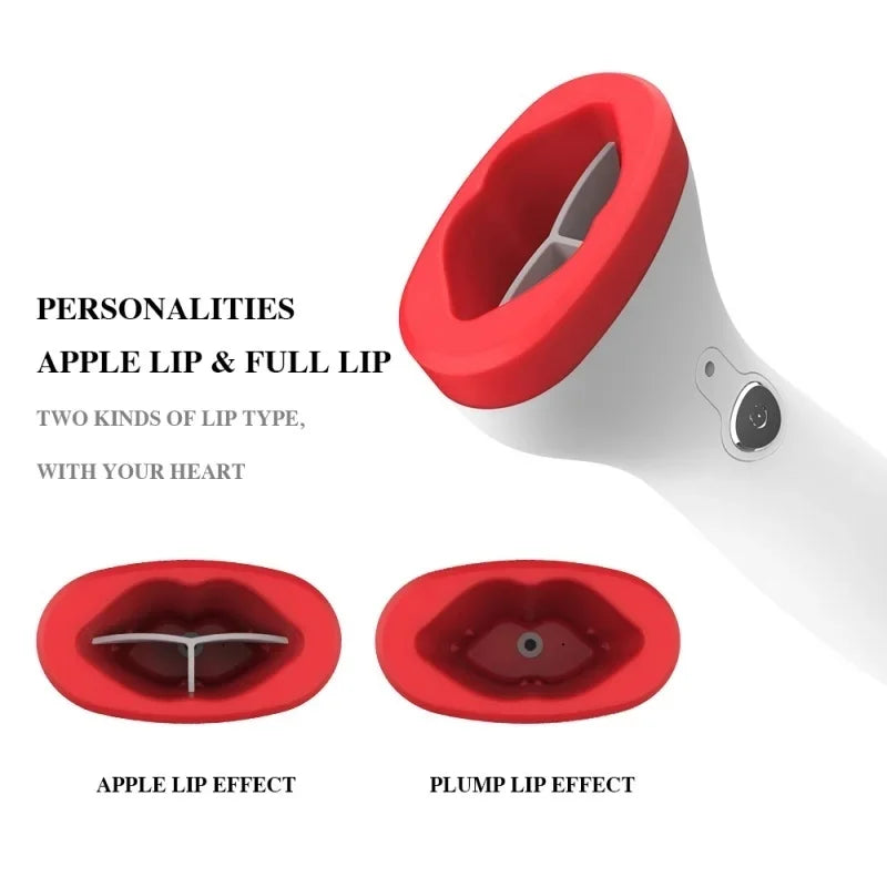 Silicone Electric Lip Plumper Device Automatic Suction Lip Enhancer for Fuller Lips Portable Beauty Tool Lip Augmenter