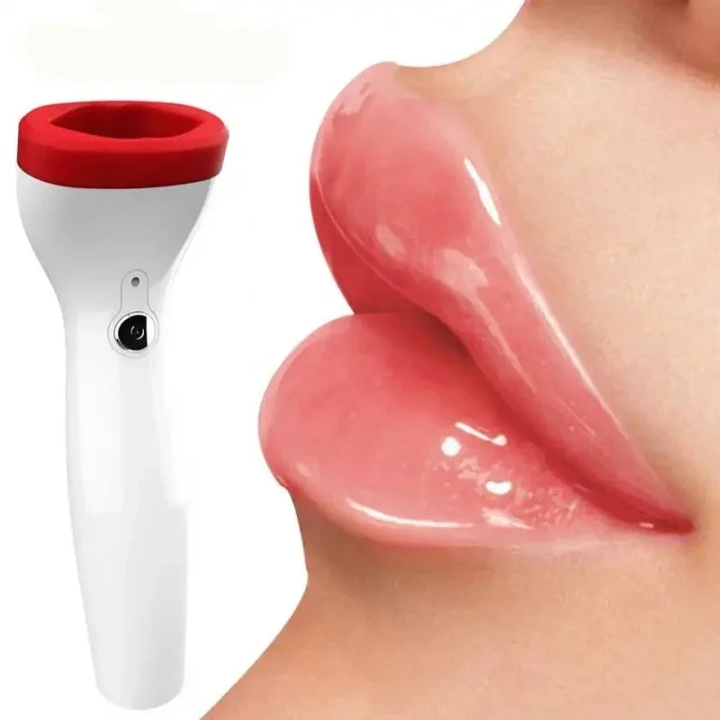 Silicone Electric Lip Plumper Device Automatic Suction Lip Enhancer for Fuller Lips Portable Beauty Tool Lip Augmenter
