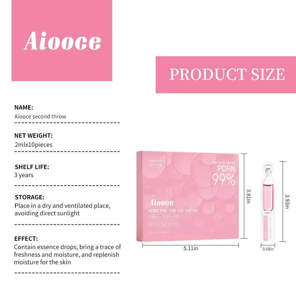 PDRN Salmon DNA +HA  Anti- Wrinkle Serum Fade Fine Lines Facial Moisturizing brightning Anti Aging Firming Skin Care